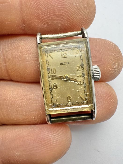 Zegarek Art Deco Recta cal MV H3 do naprawy