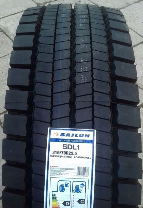 DOSTAWA 24H- 0zł 315/70 R22.5 Sailun SDL1 Napęd Opony