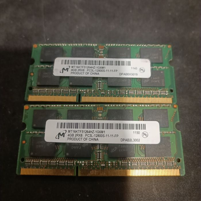 RAM DDR3L 8gb (2x4gb) Micron