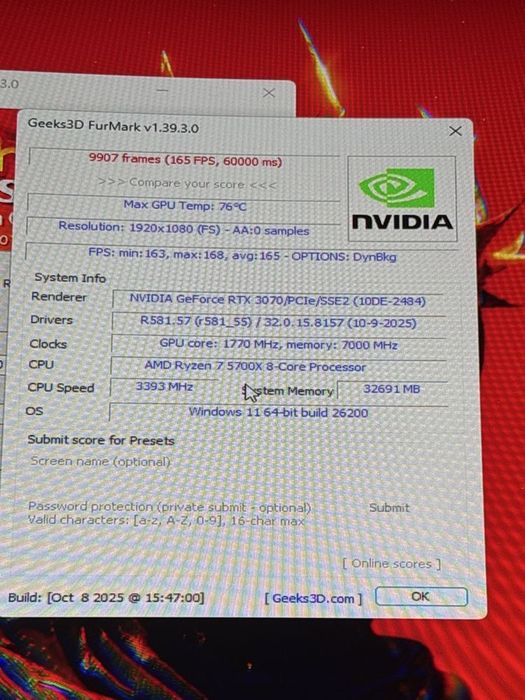 Karta graficzna rtx 3070