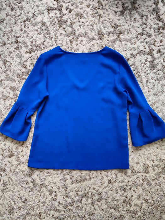 Bluzka H&M kolor niebieski kobaltowym rozmiar 34/36