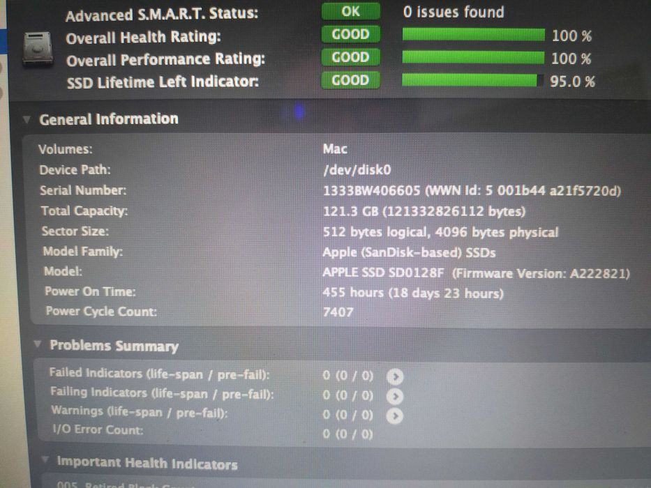 Disco SSD 128GB original Apple para Macbook Air e Pro de 2013 a 2017