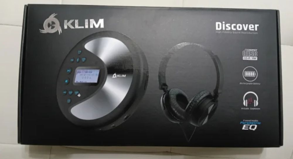 Leitor de CD portátil multifuncional Lettore com acessórios