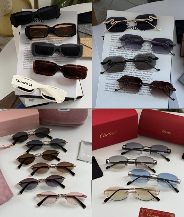 Окуляри жіночі . MIU MIU  , Gucci,  Balenciaga,  Chanel  ,Cartier