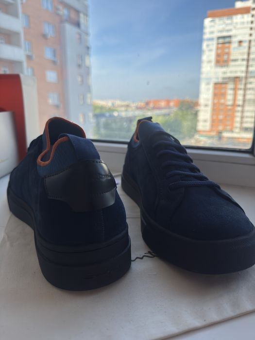 Чоловічі замшеві кеди / кросівки Santoni