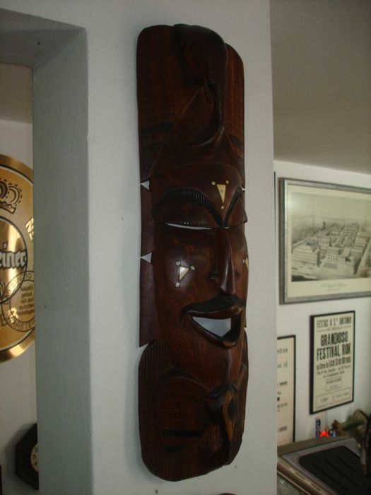 Rostos abstrato Esculpido em madeira Africana