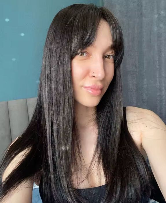 gęsty i długi topper z włosów dziewiczych europejskich czarny brąz