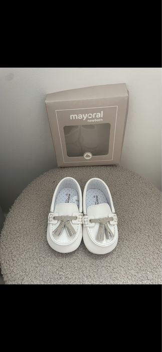 Buciki mokasyny eleganckie Mayoral chrzest święta