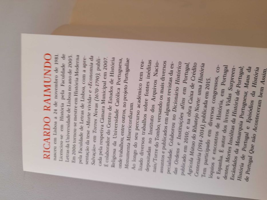 Livro "  Grandes Vinganças da História de Portugal " Novo