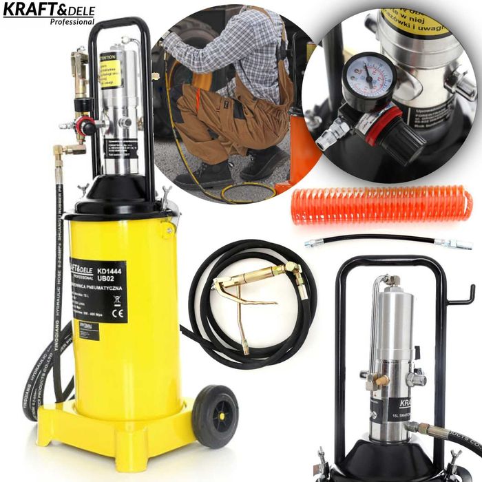 KRAFT&DELE Smarownica Tawotnica Pneumatyczna 15l Automatyczna KD1444