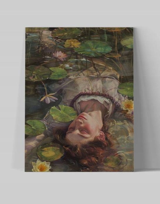 Obraz na płótnie "Kobieta w wodzie" 30x40 cm – elegancka dekoracja