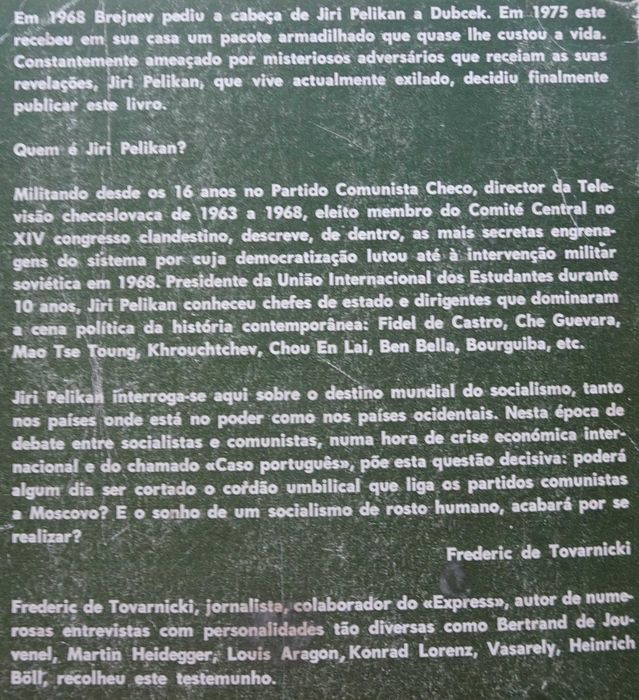 Se Eles Me Matarem de Jiri Pelikan - 1ª Edição 1976