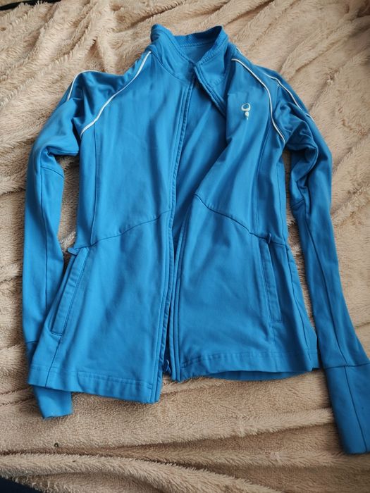 Niebieska bluza sportowa damskana rower, do biegania xs