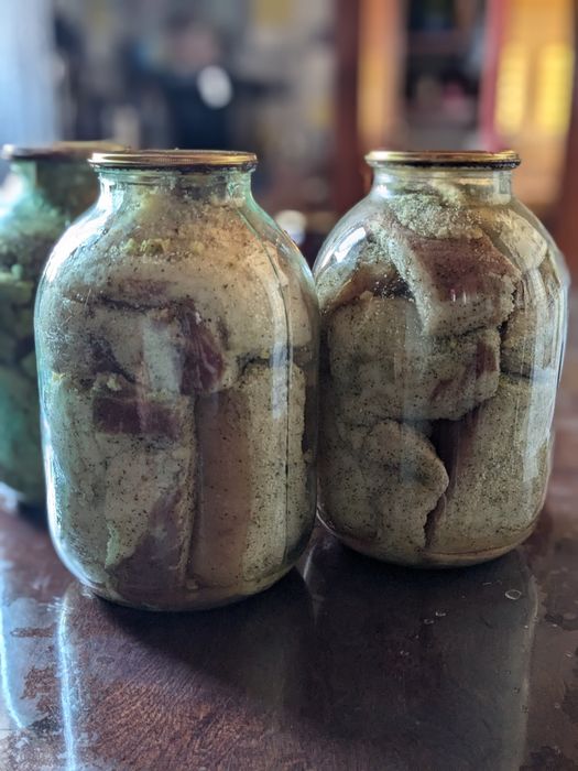 Сало в банках-3 л