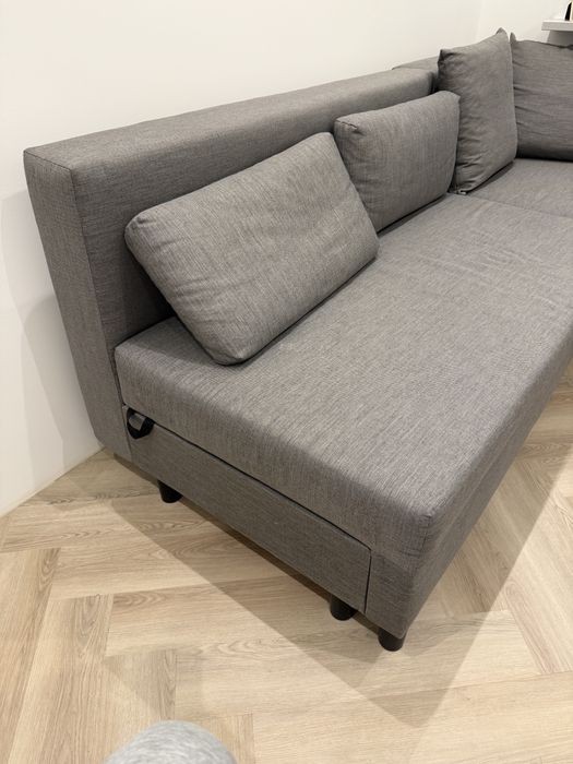 Narożnik rozkładany szary