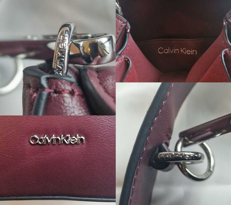 Malote Calvin Klein Soft Sculpt bordô - novo, com etiqueta e dust bag