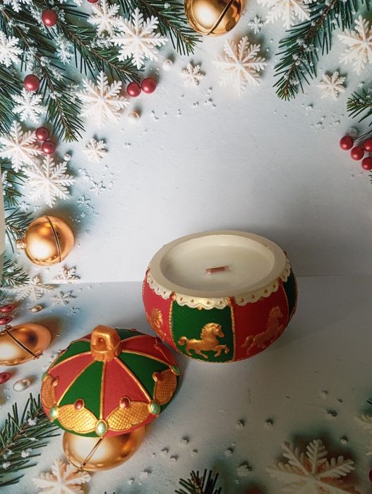 Новорічна свічка , подарунок,  Гном