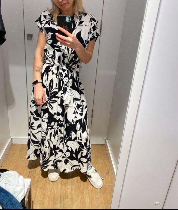 Плаття сарафан довгий легка тканина сукня літня максі довга