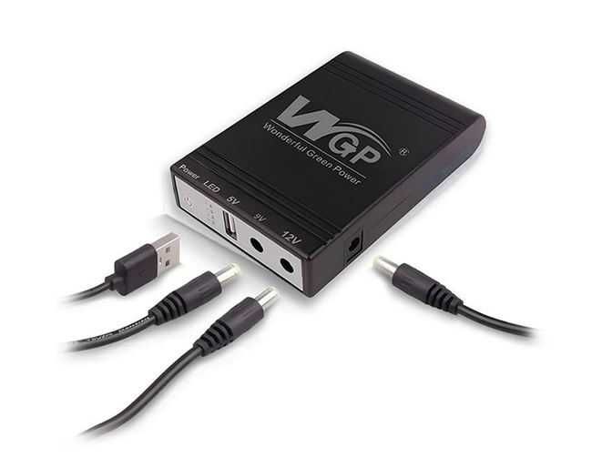 ДБЖ для роутера, повербанк MINI DC UPS WGP103