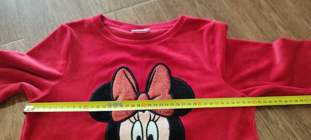 Bluza aksamitna Minney Myszka, 125-134