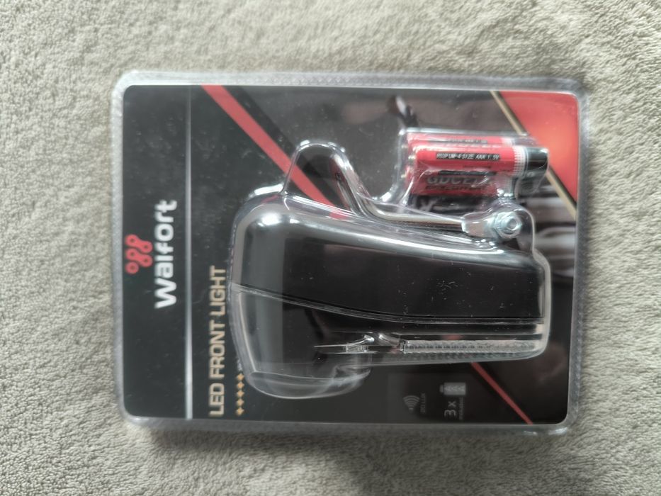 Lampka LED rowerowa przednia przód NOWA