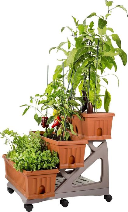 Kwietnik stojak doniczki kwiaty ziola balkon ogrod 80x74x73h cm