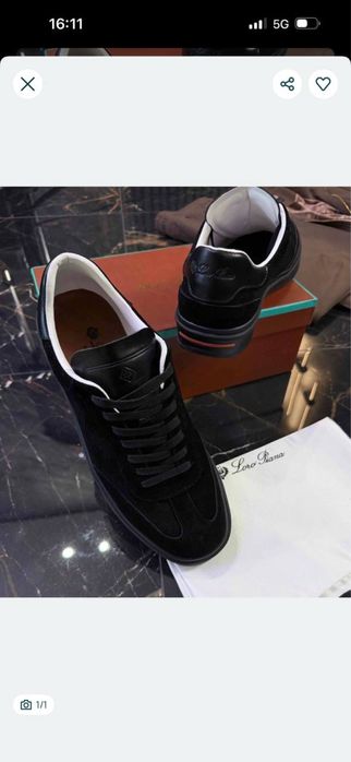 BRАND Чоловічі кросівки чорні,коричневі Loro Piana 41,42,43,44,45 NEW