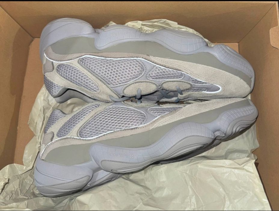 Nowe szare trampki Adidas Yeezy 500 Stone Salt rozmiar 49