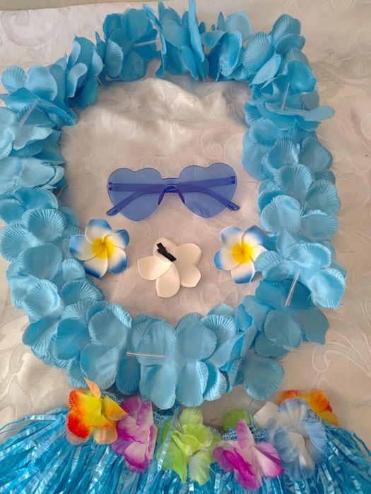 Strój przebranie Hawaje aloha hawajska impreza 4 części roz. uniwersal