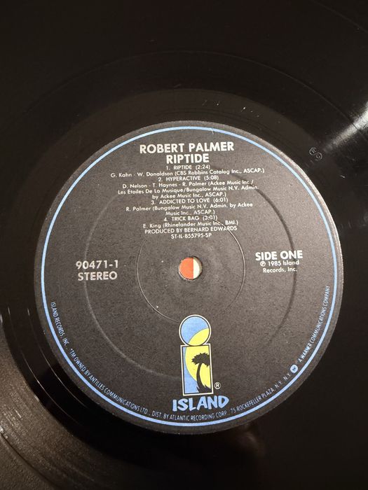 Robert Palmer – Riptide USA VG+ LP