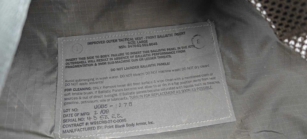 Kamizelka IOTV UCP US ARMY wkłady