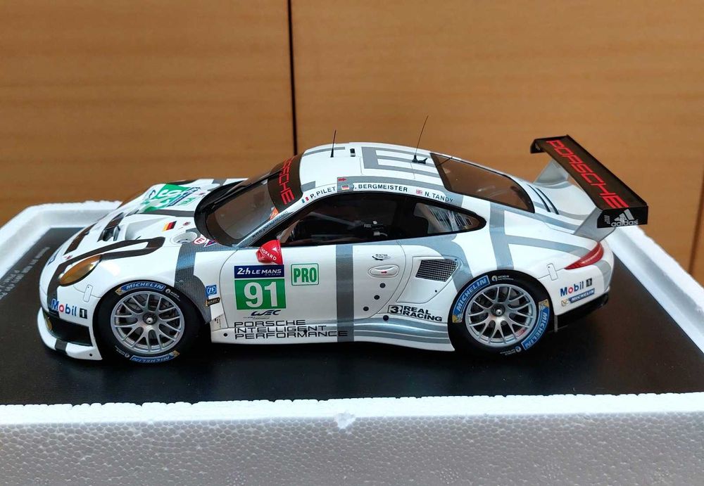 Porsche 911 991 RSR #91 Endurance Racing GT Le Mans 2014 SPARK 1:18