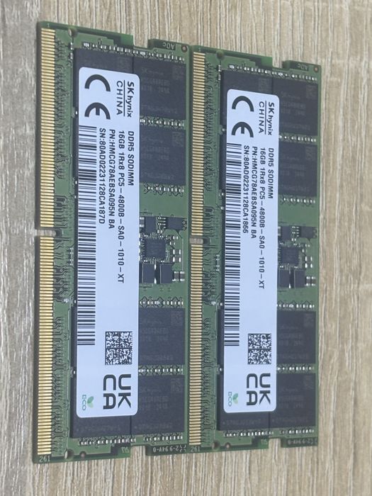 SK hynix DDR5 SO-DIMM 32GB (2×16GB) 4800MHz
