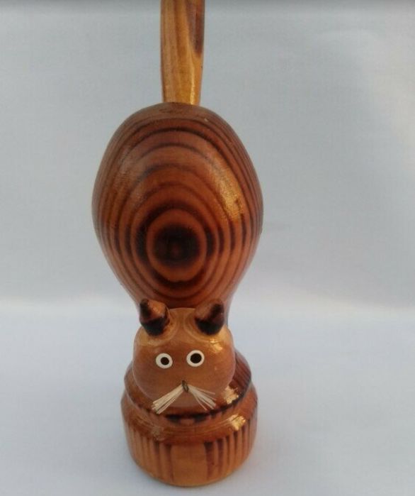 Деревянный свисток "Котик"