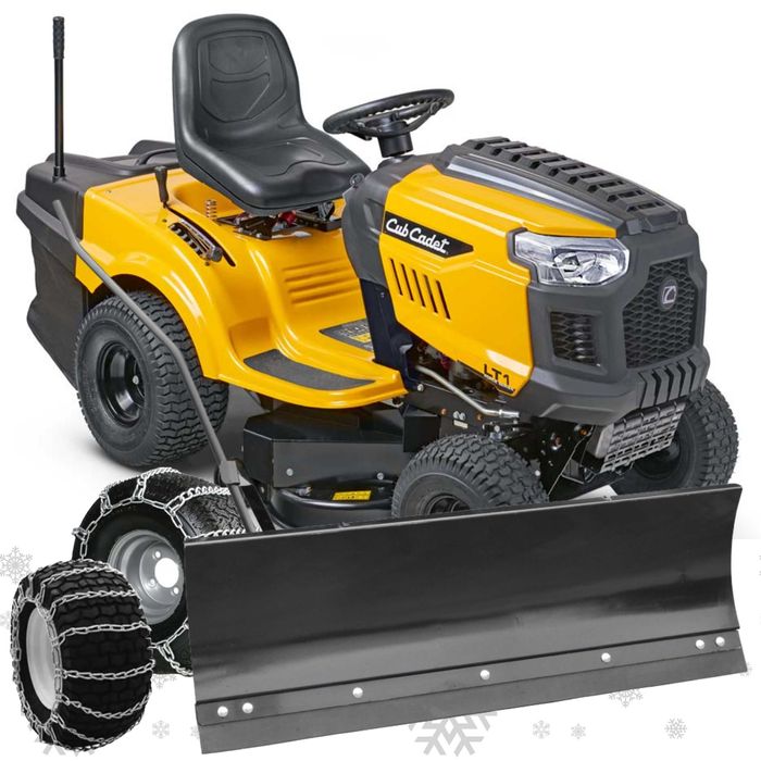 Odśnieżarka traktor ogrodowy pług łańcuchy CubCadet LT1 NR92