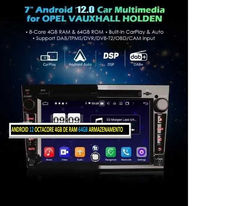 Auto radio Opel Android 14 2 din radio/dvd/cd/usb/sd/gps/
