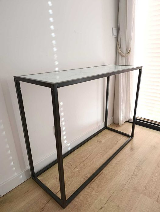 Consolas de entrada/sala de estar modernas estilo mármore e ferro