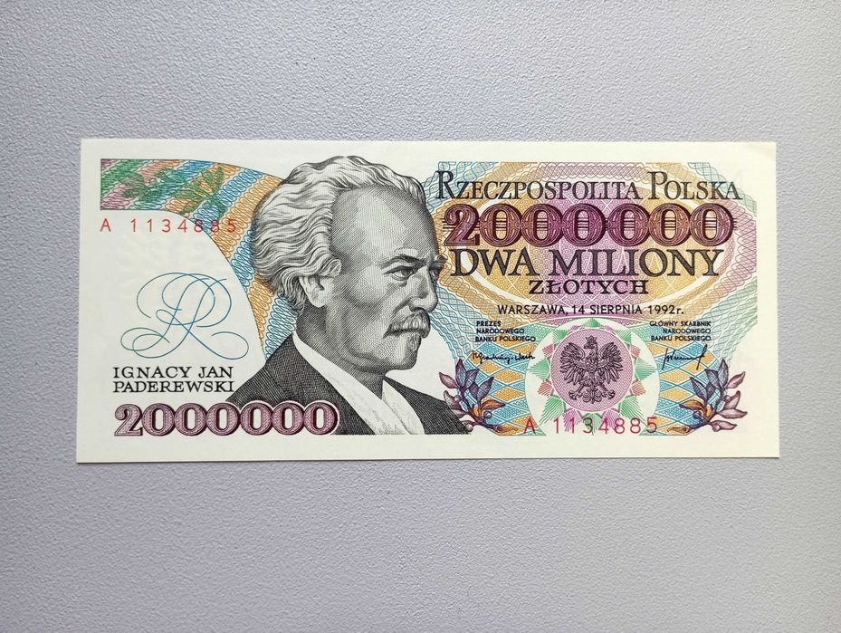 Banknot 2000000 zł 1992  - A -