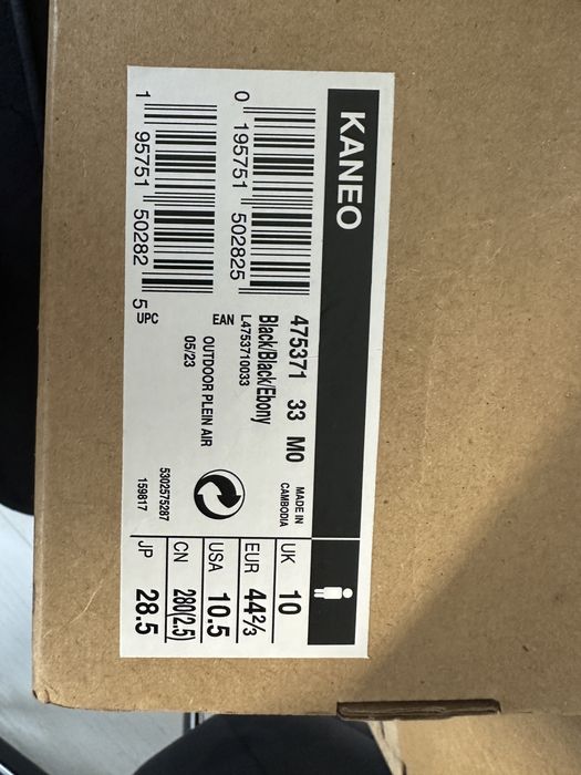 Sneakersy męskie czarne Salomon 44 2/3