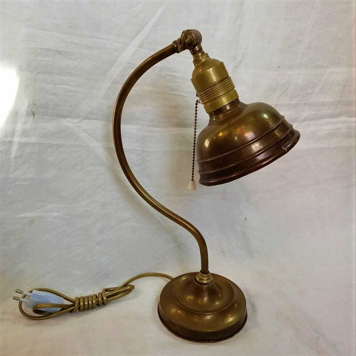 Candeeiro Mesa Vintage Latão Articulável