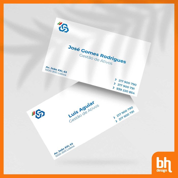 Cartões de Visita Profissionais | Design + Impressão + Envio
