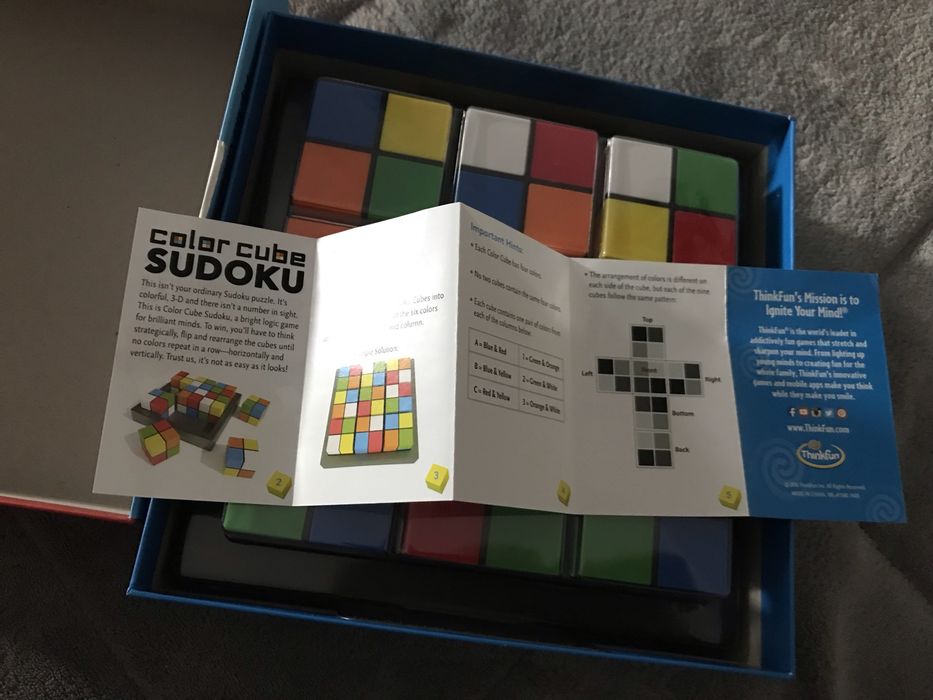 Гра Sudoku color cube. Від 8 років .