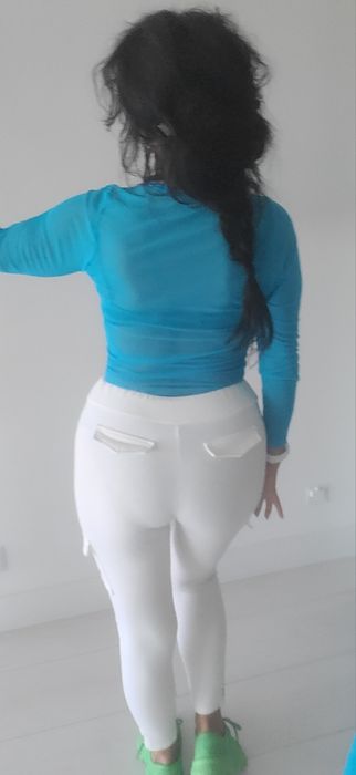 Spodnie dres joggery paski Kieszenie gumka