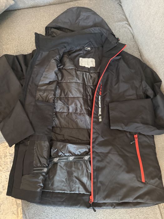 Kurtka narciarska membrana 5 000 męska czarna