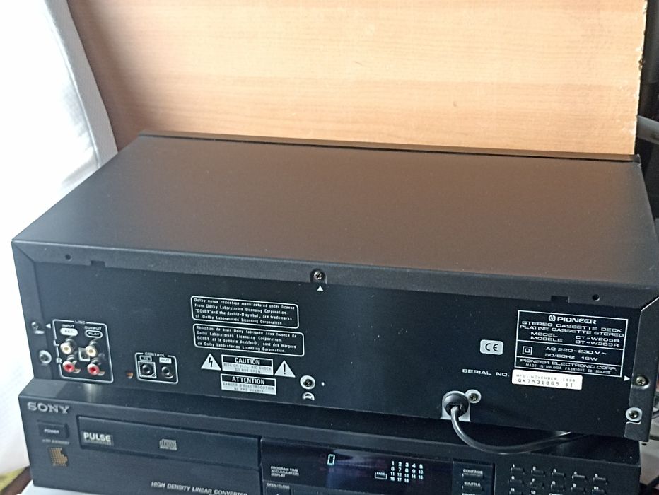 Pioneer Deck cassetes CT w205r