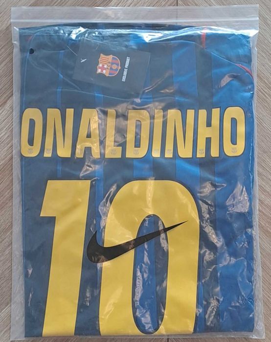 Koszulka FC Barcelona 2004/2005 i 2006, retro, wyjazd, XL Ronaldinho