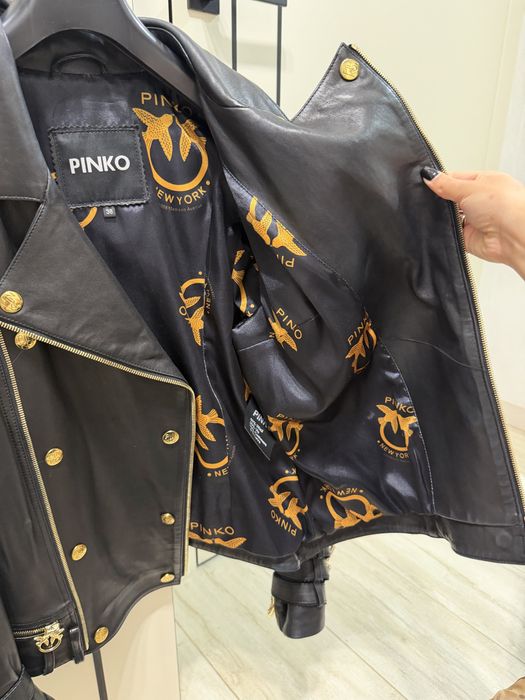 шкіряна куртка PINKO