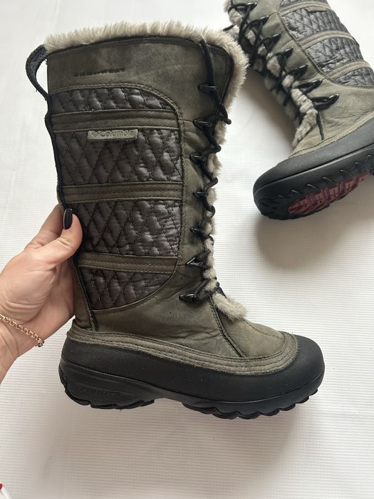 Зимние непромокаемые термо сапоги чоботи снегоходы columbia 37p