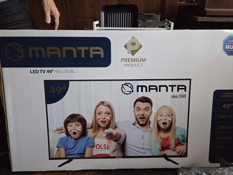 Telewizor Manta 49" 4K UHD – Android TV – Stan znakomity
