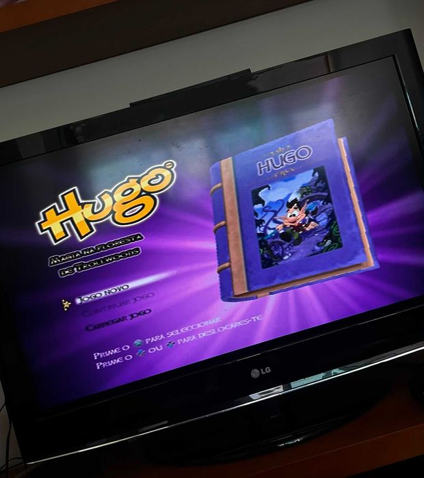 Playstation 2 Slim (com cabos originais) + Comando Original + Hugo Troll Race